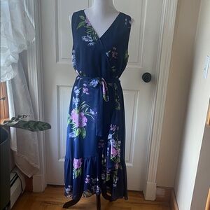 Talbots Navy Floral Dress